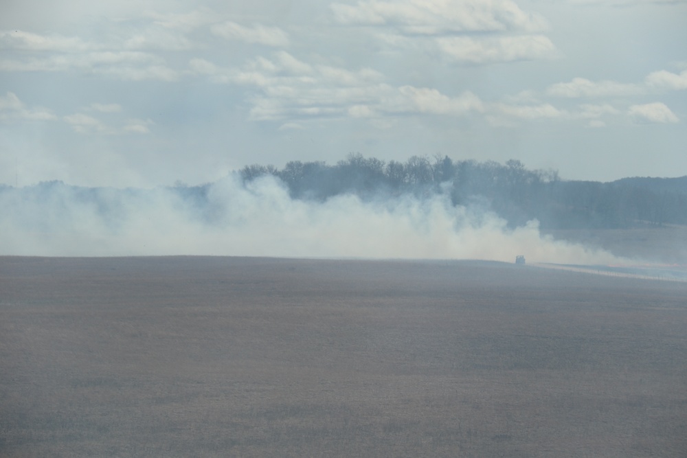 Fort McCoy’s prescribed burn team holds last burn for 2025 spring season