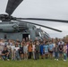 CH-53E Super Stallion Helicopter visits Kinser Elementary School for Career Day