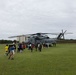 CH-53E Super Stallion Helicopter visits Kinser Elementary School for Career Day