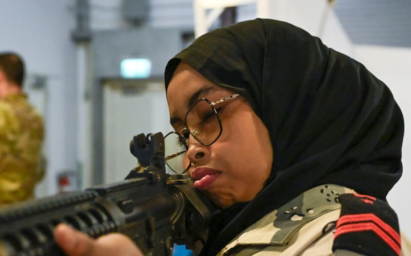 U.S and Djboutian military members participate in Sea Sisters event