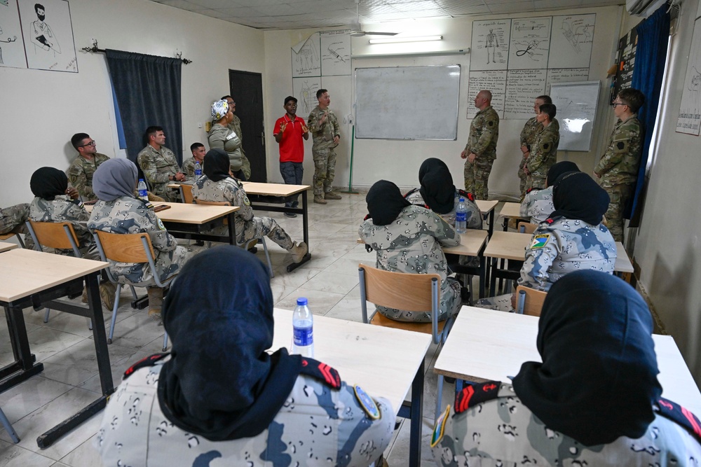 U.S and Djboutian military members participate in Sea Sisters event