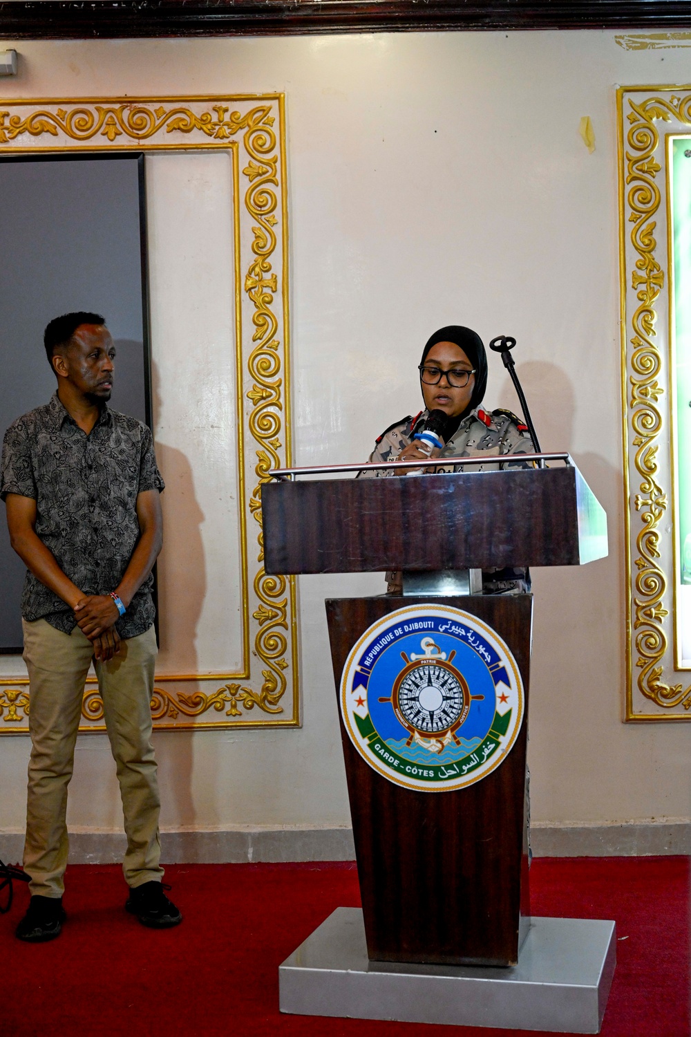 U.S and Djboutian military members participate in Sea Sisters event