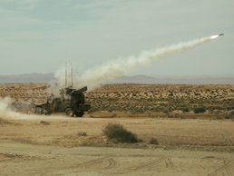 Air defense Soldiers fire stinger missiles at African Lion 2025