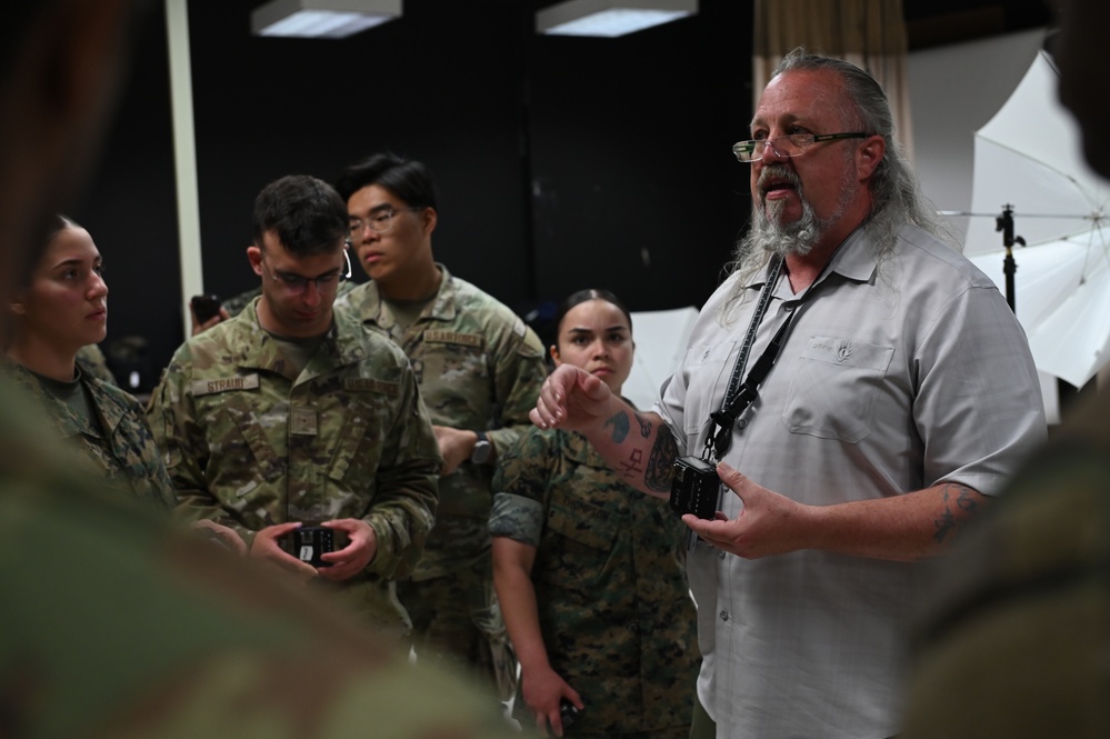 DINFOS students learn the foundations of studio techniques in MCF course