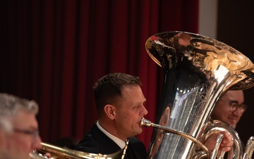 The United States Navy Band performs a concert at Unity Reed High School in Manassas, VA.