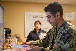 USS Ronald Reagan (CVN 76) hosts USO open house on a barge