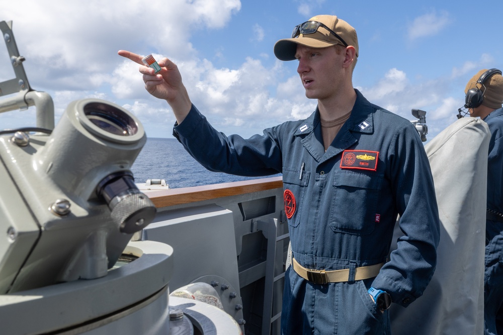 WTI Underway on USS Mustin