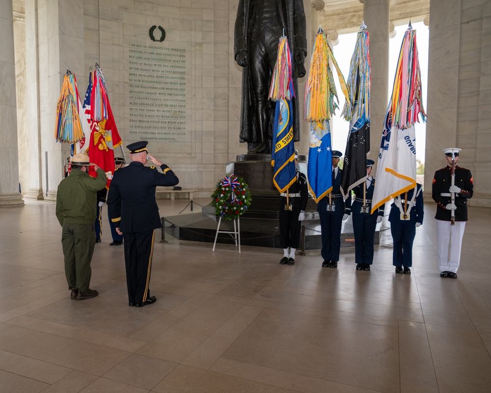 Wreath-Laying Ceremony - Jefferson Memorial