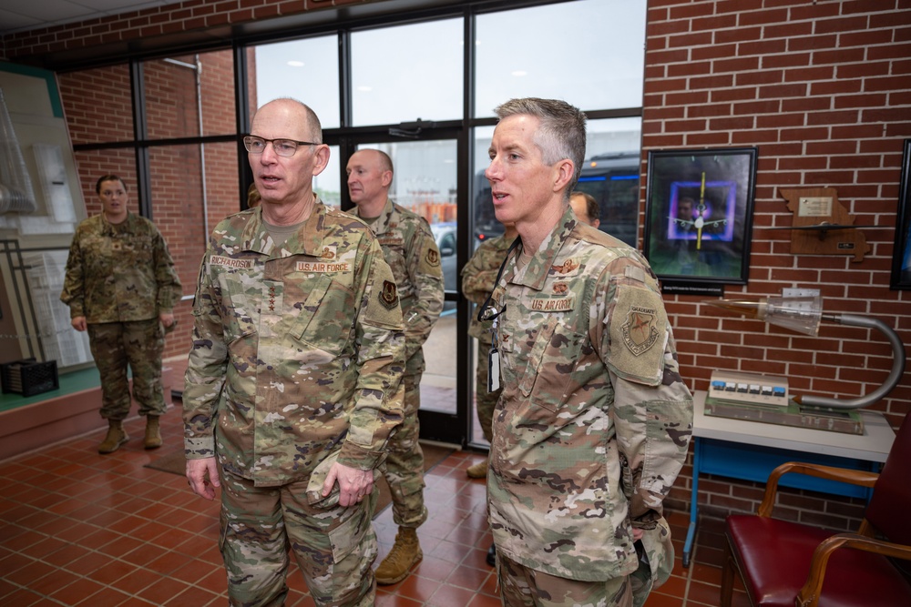 Gen. Duke Richardson visits Arnold AFB