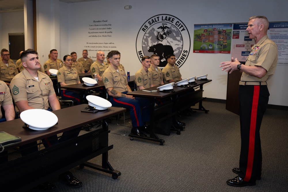 Commandant, Gen. Eric Smith, Visits RS Salt Lake