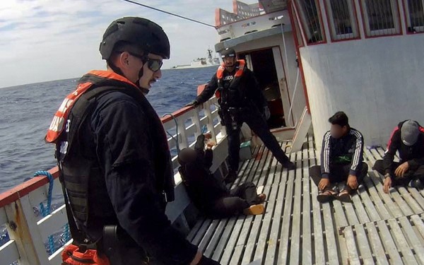 Coast Guard Cutter Calhoun seizes over $74 million in cocaine interdicted in Atlantic Ocean