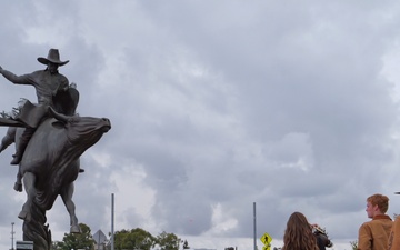Bucking bronco at Clovis Rodeo