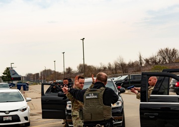 128th Air Refueling Wing Hosts Joint Tactical Training with U.S. Marshals and Milwaukee Police