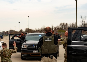 128th Air Refueling Wing Hosts Joint Tactical Training with U.S. Marshals and Milwaukee Police