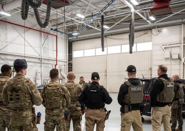 128th Air Refueling Wing Hosts Joint Tactical Training with U.S. Marshals and Milwaukee Police