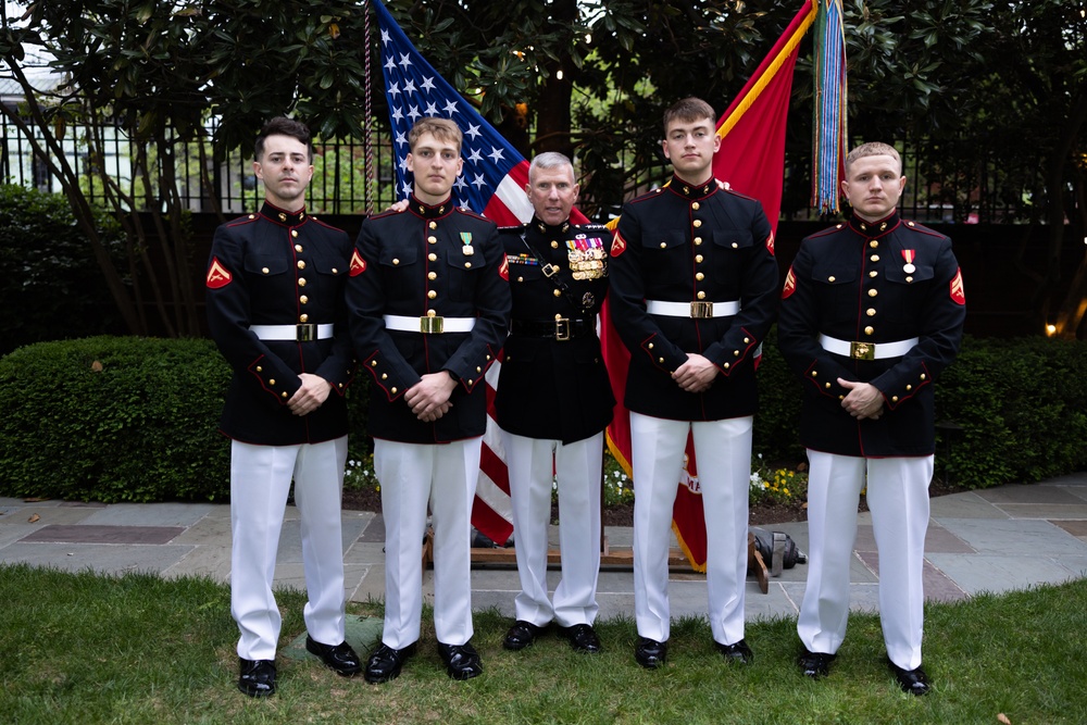 Commandant, Gen. Eric Smith, Attends Evening Parade at Marine Barracks Washington