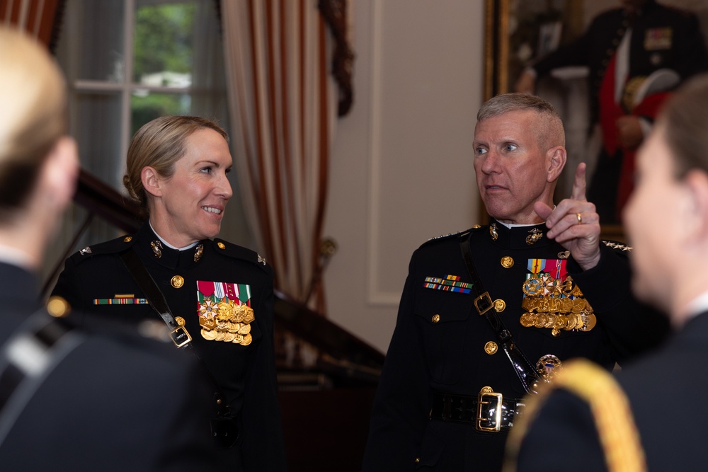 Commandant, Gen. Eric Smith, Attends Evening Parade at Marine Barracks Washington