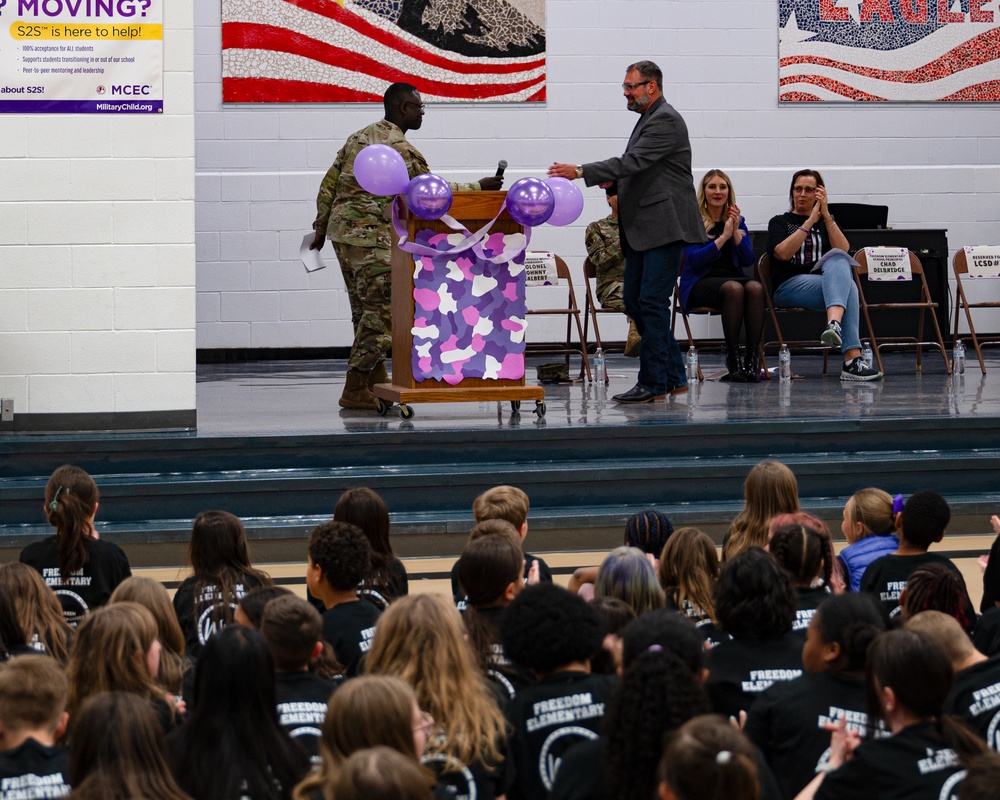 Honoring military children at F.E. Warren