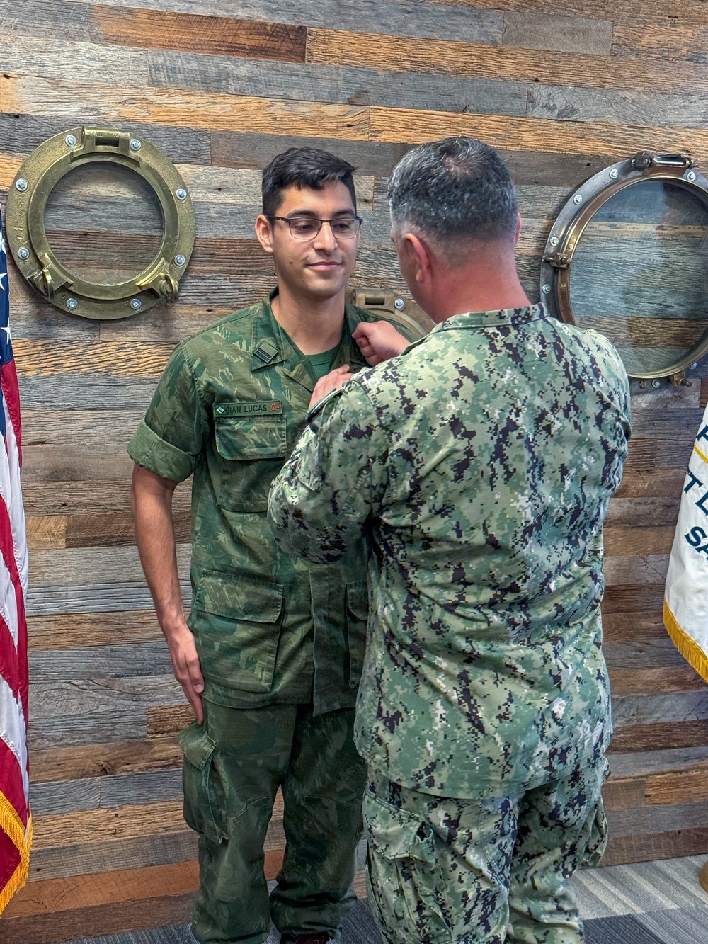 NAVSUP FLCSD Brazilian Navy Exchange Officer Named Honorary U.S. Navy Supply Corps Officer