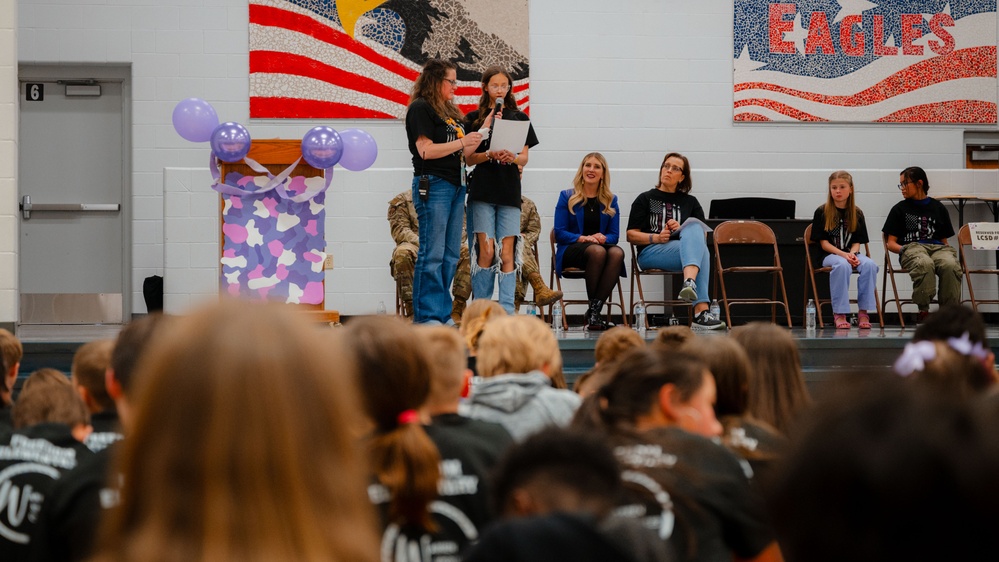 90 MW Leadership Celebrates Month of the Military Child at Freedom Elementary