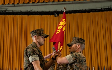 Bravo Company holds change of command ceremony