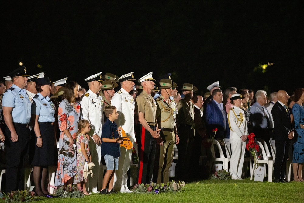 MRF-D 25.3: U.S. Marines, sailors honor Anzac Day in Darwin