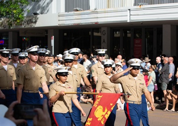MRF-D 25.3: U.S. Marines, sailors honor Anzac Day in Darwin