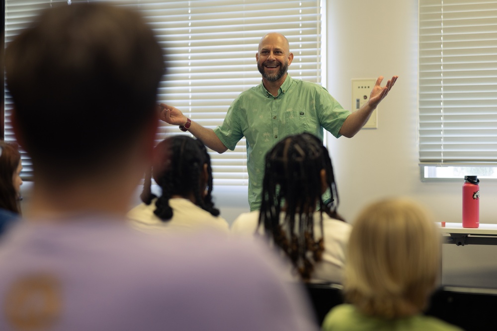Shawn Miller educates the local military community about Okinawan wildlife | Earth Week 2025