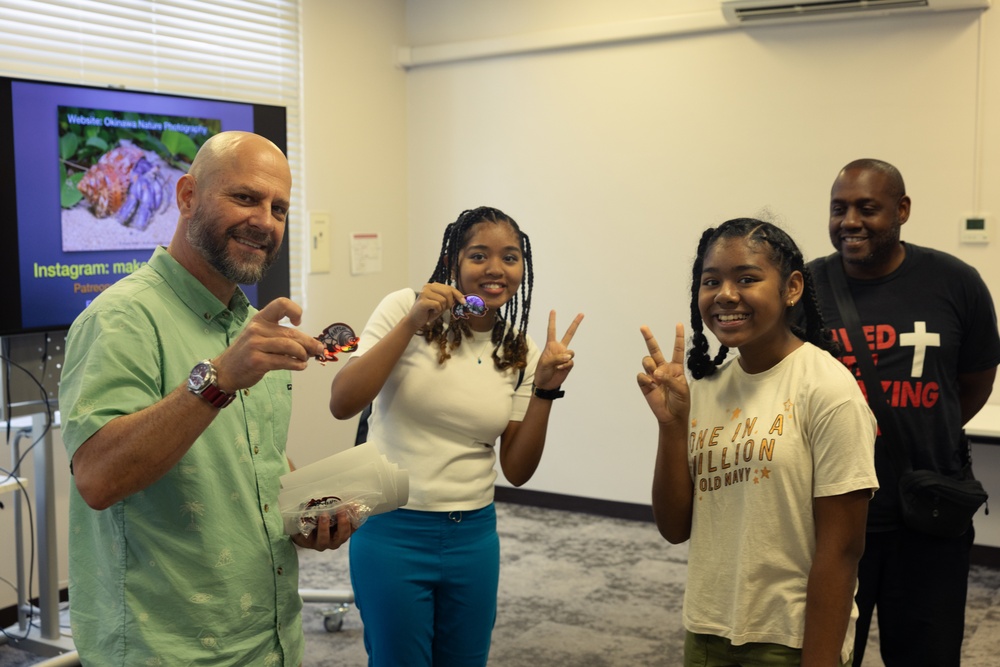 Shawn Miller educates the local military community about Okinawan wildlife | Earth Week 2025