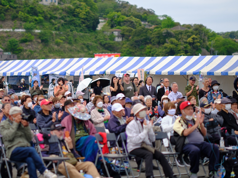 U.S. 7th Fleet Band's Broadside Brass Band Performs at Kanrin Maru Festival