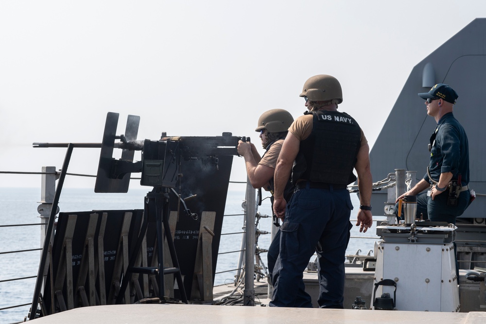 Balikatan 25: USS Savannah (LCS 28) Sailors Rolls-Out Floating Gunnery Exercise Target