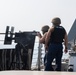 Balikatan 25: USS Savannah (LCS 28) Sailors Rolls-Out Floating Gunnery Exercise Target