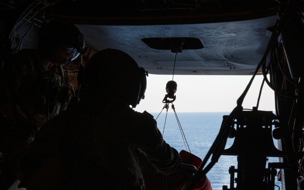 Balikatan 25: 353 SOW conducts CV-22 open-water hoist training