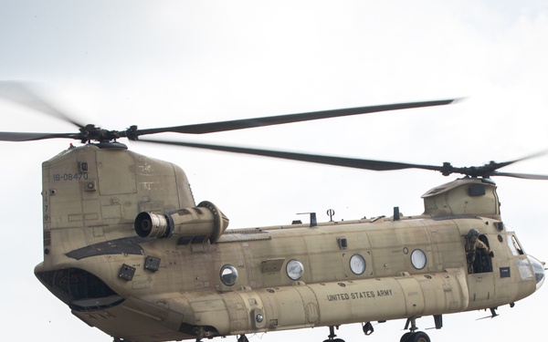 Balikatan 25: Task Force Gimlets Employ U.S. Army Boeing CH-47 Chinook &amp; ISV for Supply Drop