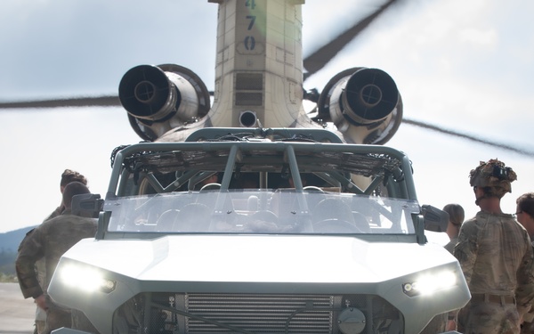 Balikatan 25: Task Force Gimlets Employ U.S. Army Boeing CH-47 Chinook &amp; ISV for Supply Drop