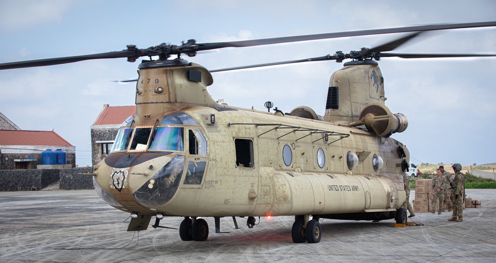 Balikatan 25: Task Force Gimlets Employ U.S. Army Boeing CH-47 Chinook &amp; ISV for Supply Drop