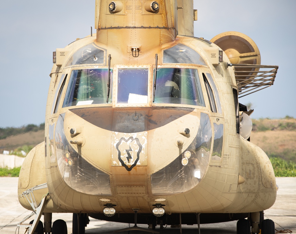 Balikatan 25: Task Force Gimlets Employ U.S. Army Boeing CH-47 Chinook &amp; ISV for Supply Drop