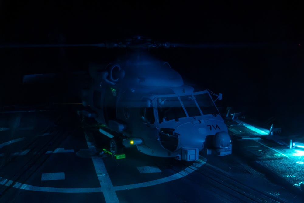 USS Gridley Night Operations