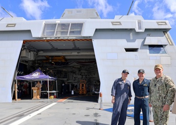 Commander, Joint Region Marianas Visits USS Michael Monsoor at Naval Base Guam