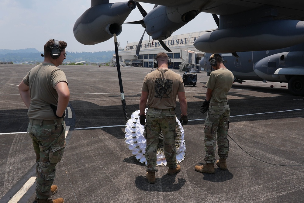 Balikatan 25: U.S. Air Force Special Operations Wing Conduct Aircraft Maintenance