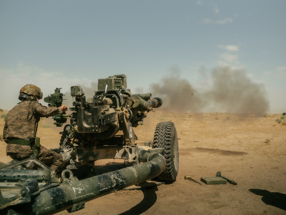 US, Tunisian Armed Forces conduct live-fire M119 howitzer drills as part of exercise African Lion 2025