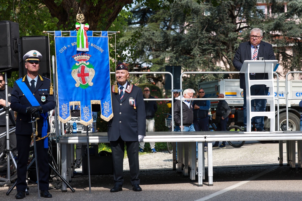 US Soldiers celebrate 80th anniversary of the liberation of Montecchio Maggiore, Italy