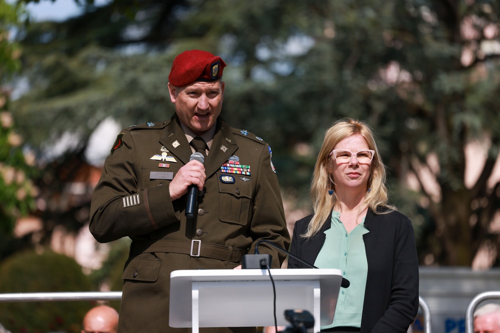 US Soldiers celebrate 80th anniversary of the liberation of Montecchio Maggiore, Italy