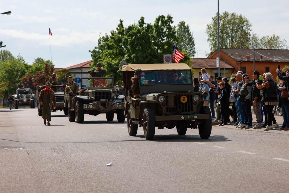 US Soldiers celebrate 80th anniversary of the liberation of Montecchio Maggiore, Italy