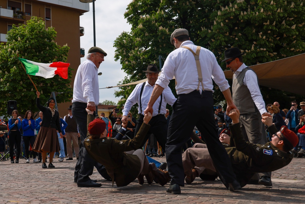 US Soldiers celebrate 80th anniversary of the liberation of Montecchio Maggiore, Italy