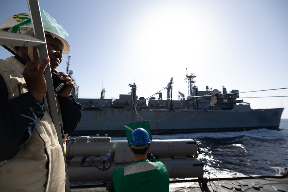 USS Oscar Austin (DDG 79) Conducts an Underway Replenishment with USNS Arctic (T-AOE 8)