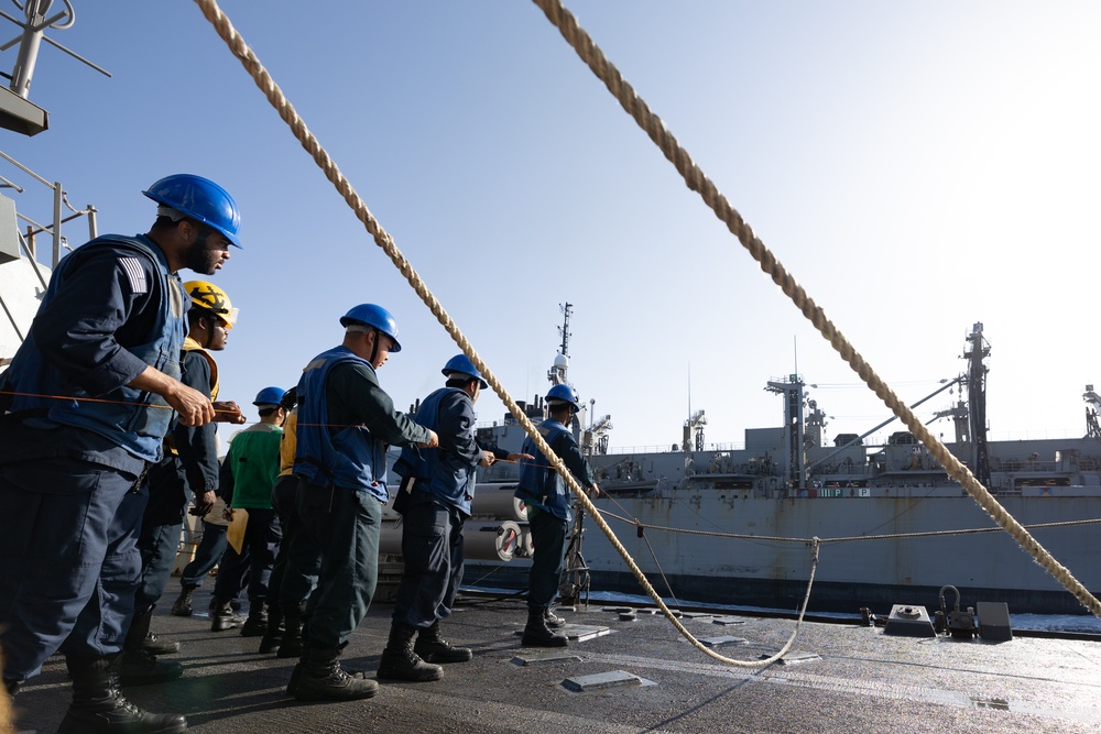 USS Oscar Austin (DDG 79) Conducts an Underway Replenishment with USNS Arctic (T-AOE 8)