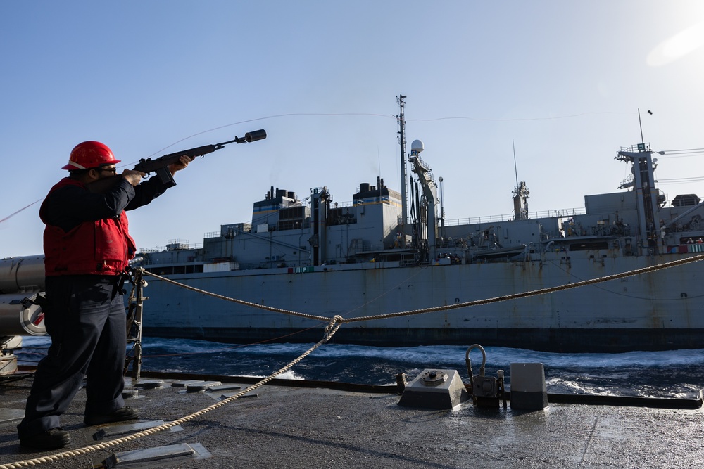 USS Oscar Austin (DDG 79) Conducts an Underway Replenishment with USNS Arctic (T-AOE 8)