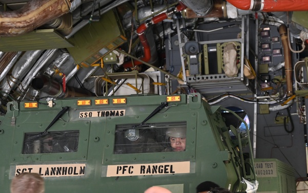 Training for the Fight: C-17 Delivers HIMARS and Soldiers During Semi-Prepared Runway Exercise