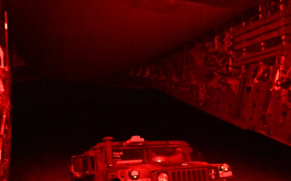 Training for the Fight: C-17 Delivers HIMARS and Soldiers During Semi-Prepared Runway Exercise